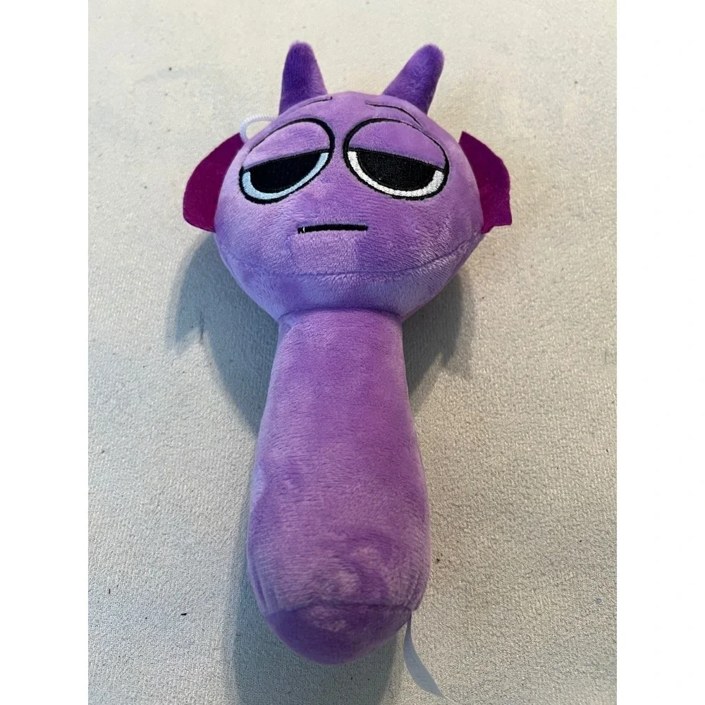 Sprunki Durple Purple Character Plush Toy Embroidered Soft Stuffed Animal